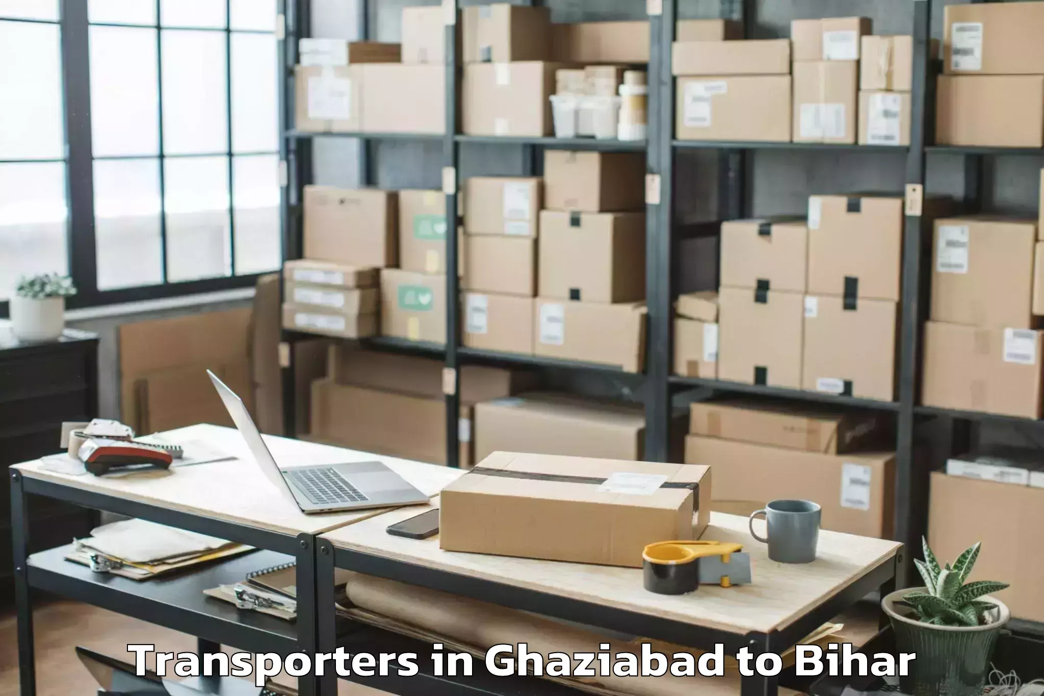 Professional Ghaziabad to Biraul Transporters